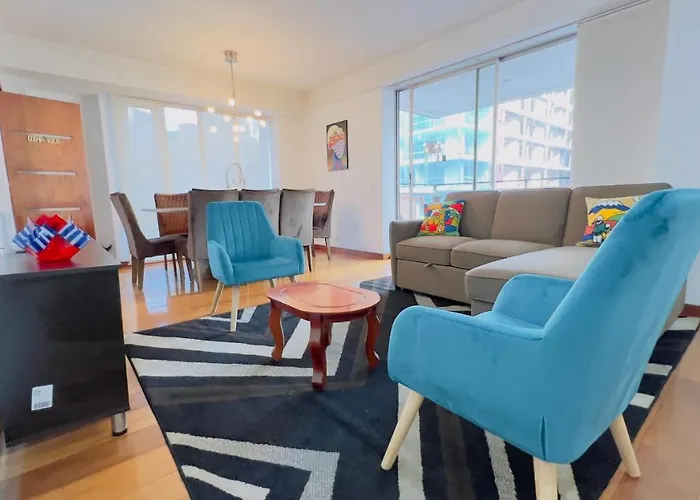 Departamento De Lujo 3 Dormitorios, 5 Camas, 1 Sofa Cama, 11 Personas, Con Terraza Abierta, Wiffi Y Parking Free